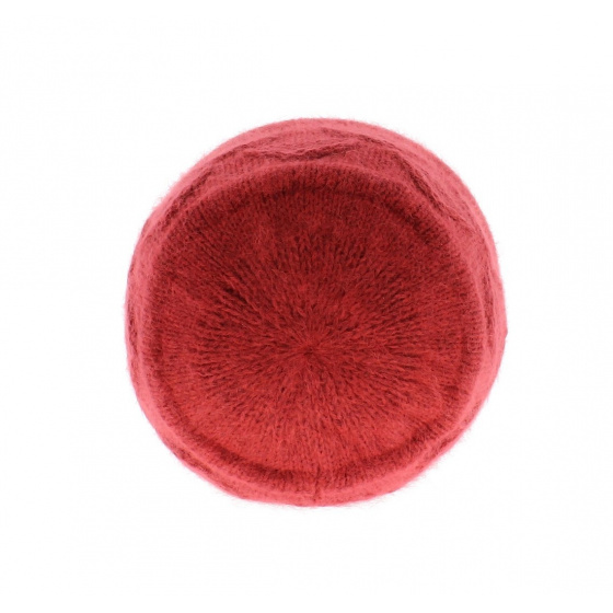 Beret Bonnet Funny angora Fuchsia - Traclet Beret Bonnet Funny angora Fuchsia - Traclet