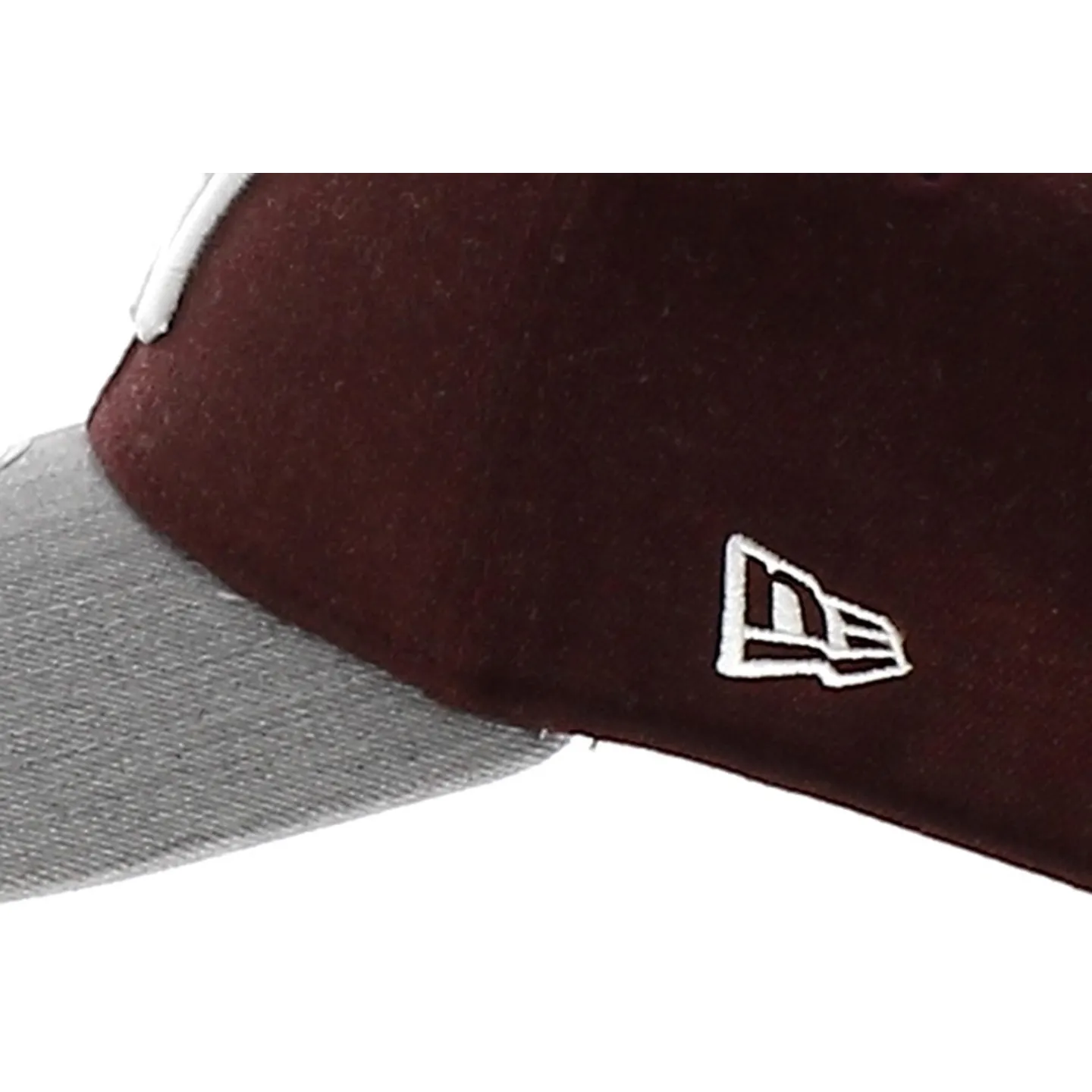 Casquette Baseball-Homme-Femme-New-York MLB Heather Visor-New Era-Traclet-Bordeaux-Visiere-Gris Reference : 7304 | Chapellerie T