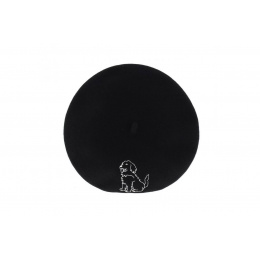 Embroidered Beret - Fancy Dog