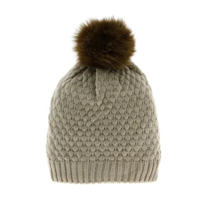 Fox Fur Pompom Beanie - Traclet Reference: 7330 | Chapellerie Traclet