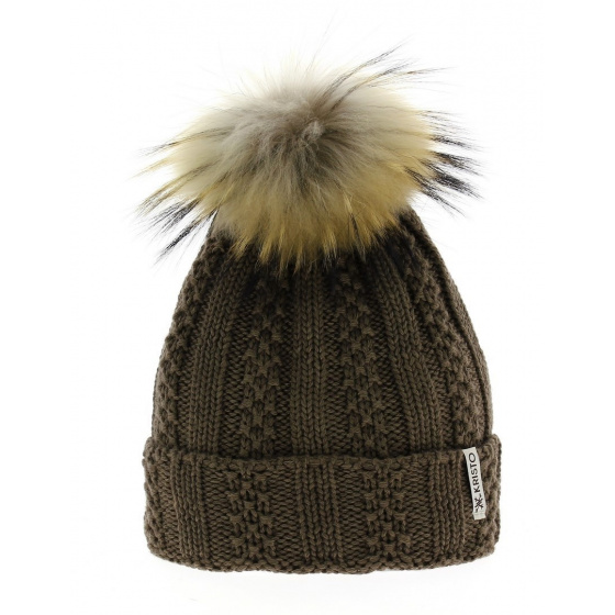 bonnet ski femme pompon