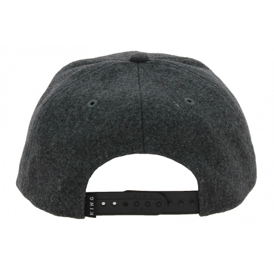 Casquette Snapback Sterling Laine Grise - King Apparel Casquette Snapback Sterling Laine Grise - King Apparel