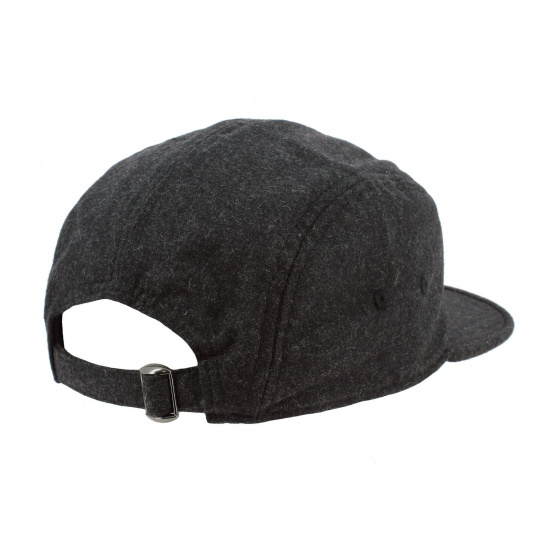 The Richmond Wool Strapback Cap Grey - Coal