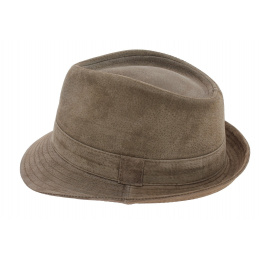 Chapeau Trilby Cuir beige - Traclet