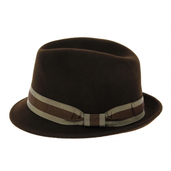 Jazzy Trilby Hat Wool Felt brown - Aussie Apparel