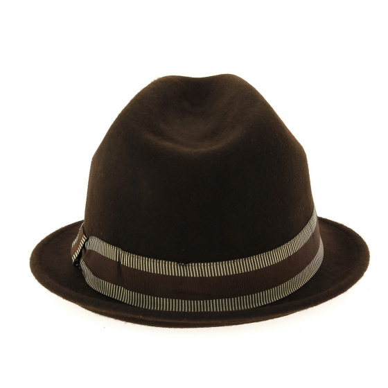 Chapeau trilby Jazzy Feutre laine marron - Aussie Apparel Chapeau trilby Jazzy Feutre laine marron - Aussie Apparel