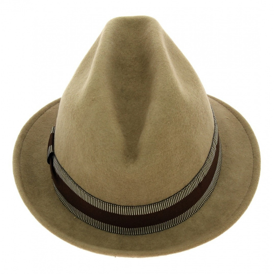 Chapeau trilby Jazzy Feutre laine beige- Aussie Apparel