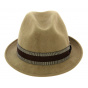 Jazzy Trilby Hat Beige Wool Felt - Aussie Apparel