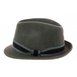 Jazzy trilby hat Grey wool felt- Aussie Apparel
