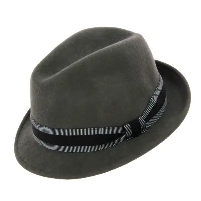 Chapeau trilby Jazzy Feutre laine gris- Aussie Apparel