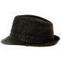 Trilby hat leather