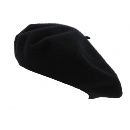 Basco Wool Beret Black - Borsalino