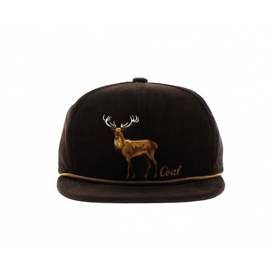 Stag Flat Visor Cap - The Wilderness - Coal