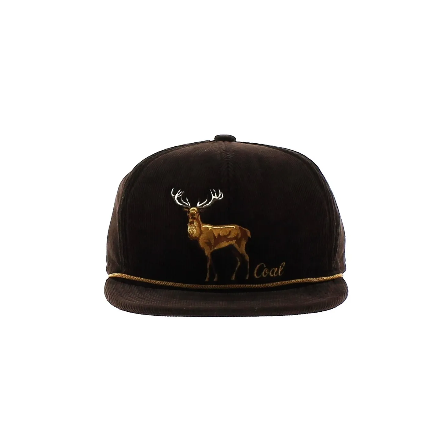 Casquette Stag Visiere Plate - The Wilderness - Coal- Traclet- Marron Chocolat Reference : 7432 | Chapellerie Traclet