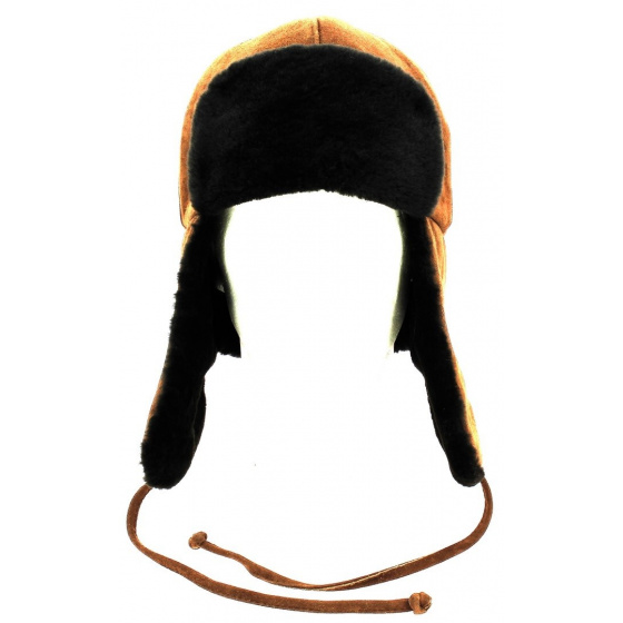 Genuine fur Moscow Ushanka - Gena brown
