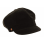 Brown Velvet Newsboy Cap - Mayser