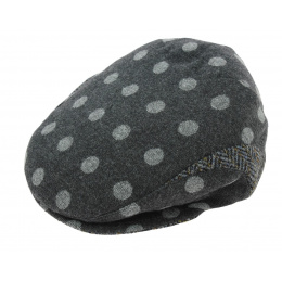 Troon Wool Flat Cap Anthracite - Mtm