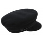 Cancale Wool Navy Cap - Black - Traclet