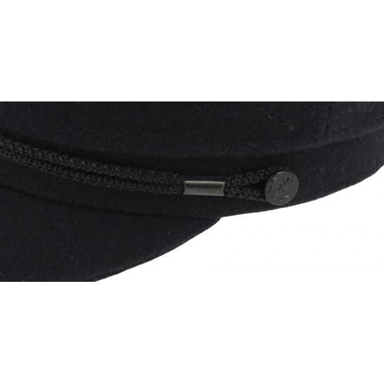 Cancale Wool Sailor Cap Navy - Traclet