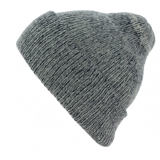 Blue Retro Long Beanie Tchita Acrylic - Traclet