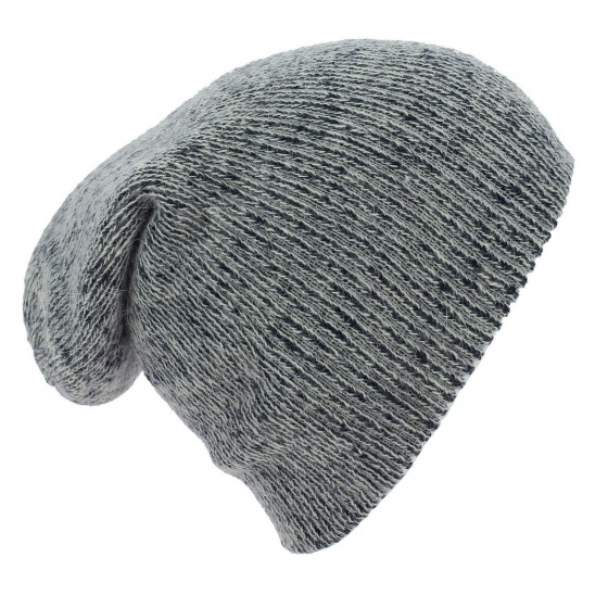 Blue Retro Long Beanie Tchita Acrylic - Traclet