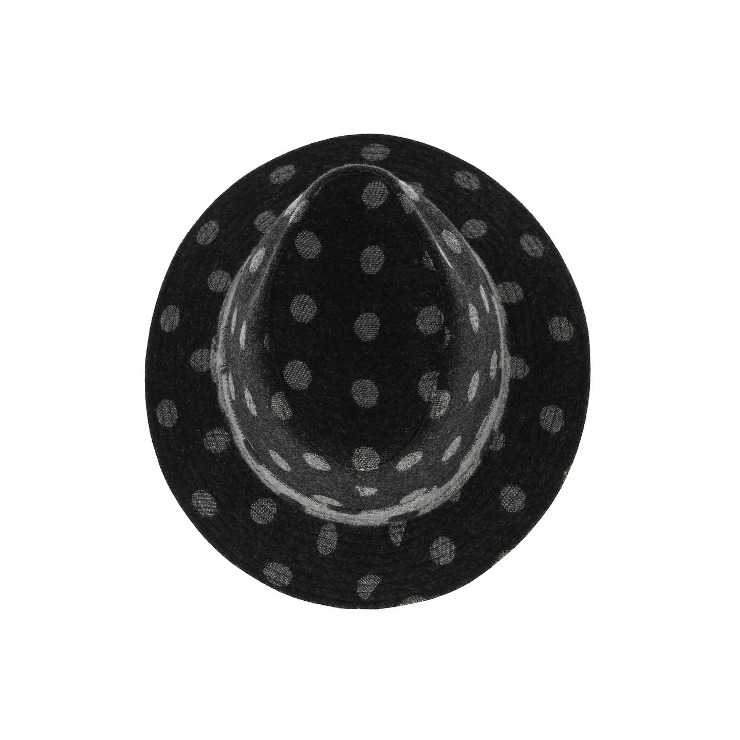 Chapeau Traveller Turrif Coiffe Texture Pois Traclet Anthracite Reference : 6765 | Chapellerie Traclet