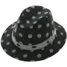 Chapeau Traveller Turrif Coiffe Texture Pois Traclet Anthracite Reference : 6765 | Chapellerie Traclet