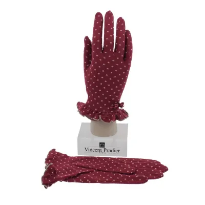Gants Femme Laine & Nylon Prune - Vincent Pradier Reference : 5031 | Chapellerie Traclet