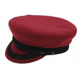 Casquette Marin Camaret Laine Rouge/Bordeaux- Traclet