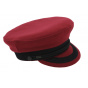 Sailor Cap Camaret Wool Red/Burgundy - Traclet
