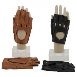 Pécari Leather Driving Mittens - Roeckl
