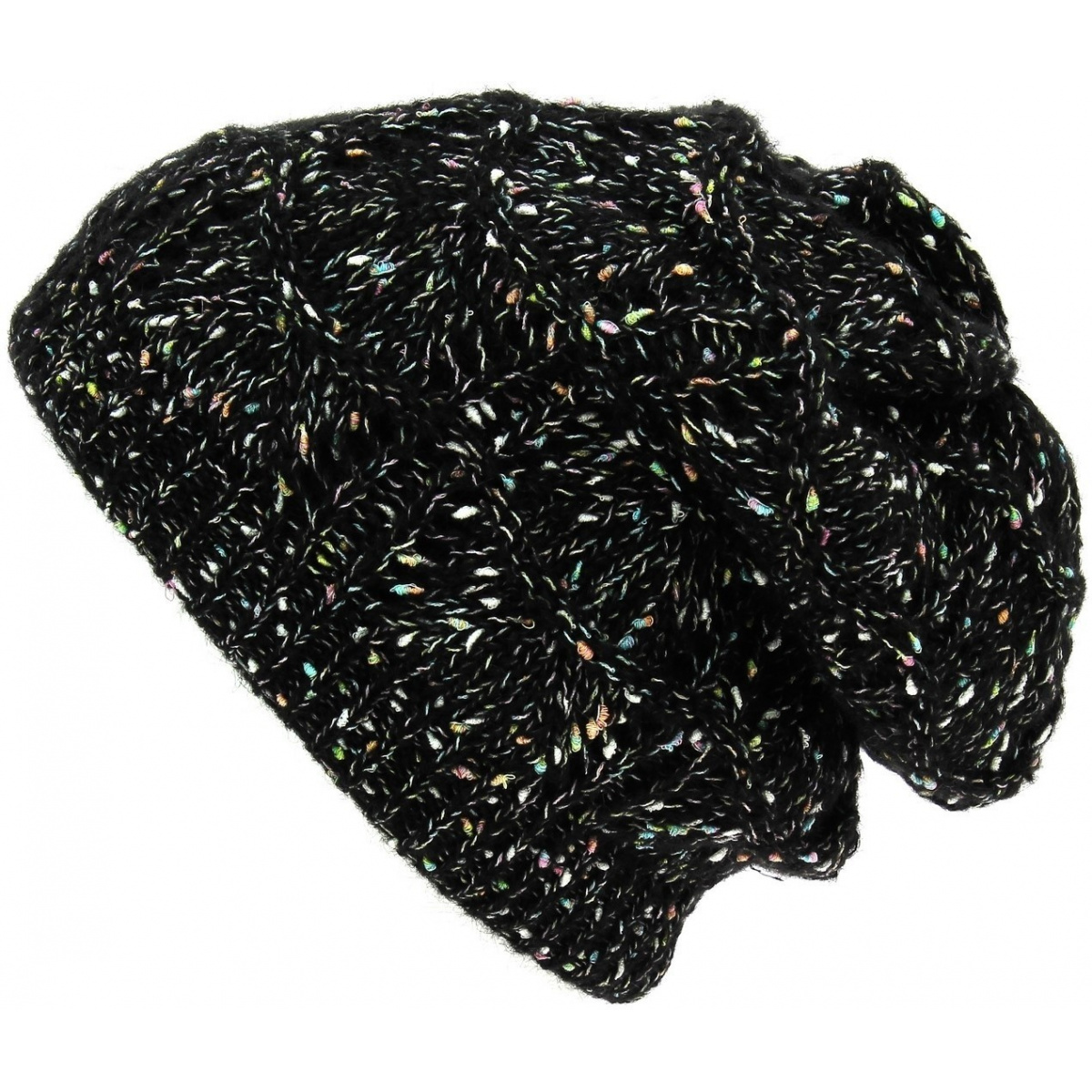 Roberti Colorful Striped Beanie Traclet Black Reference: 2093