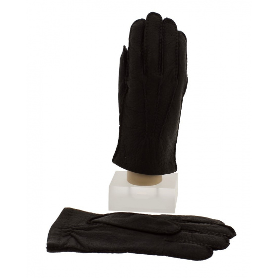 Peccary & Cashmere Brown Gloves for Men - Picaros