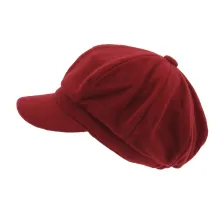 red fleece newsboy cap Reference: 1203 | Traclet Hat Shop