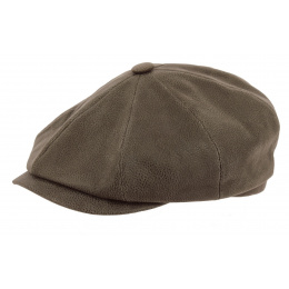 Stetson Hatteras kid leather cap beige