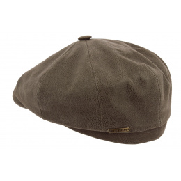 Stetson Hatteras kid leather cap beige
