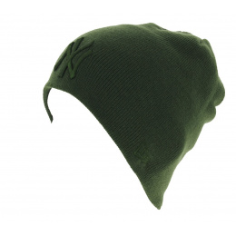 Unisex Green Acrylic Skull Beanie - New Era