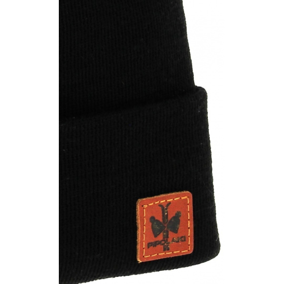 Bonnet à Revers Dulce Noir - Pipolaki Bonnet à Revers Dulce Noir - Pipolaki