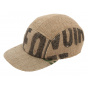 5-panel Strapback Cap Ristretto Jute - ReHats