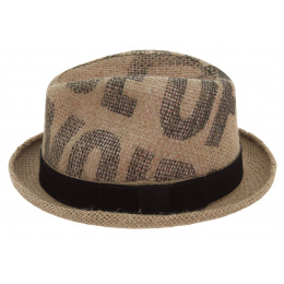 Recycled textile hat - Player Olé Toile de Jute Beige - ReHats