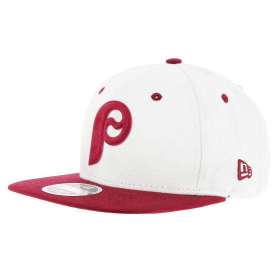 FLock Logo Cotton Red & White Snapback Cap - New Era