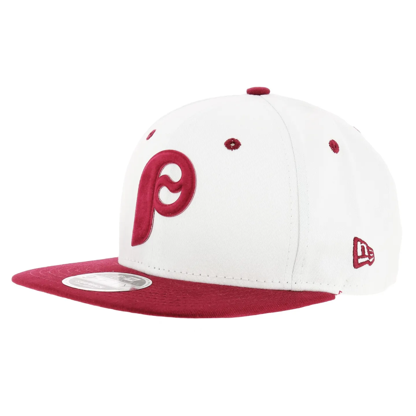 Casquette Snapback FLock Logo Coton Rouge & Blanc - New Era Reference : 2575 | Chapellerie Traclet