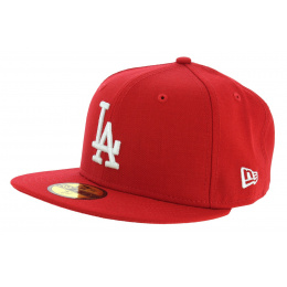 LA Dodgers Basic Fitted Wool Cap Red - New Era