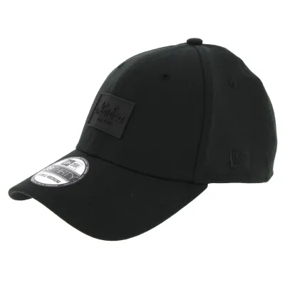Casquette Baseball Fitted Patched Tone Noir - New Era Reference : 2628 | Chapellerie Traclet