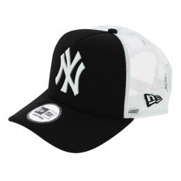 NY Yankees Trucker Clean Snapback Cap Black - New Era