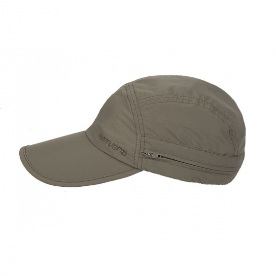 Casquette Janou UPF50+ cache nuque kaki - Hatland