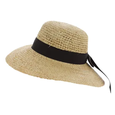 Natural Straw Legzira Wide-Brimmed Hat - Traclet Reference: 5395 | Traclet Hat Shop