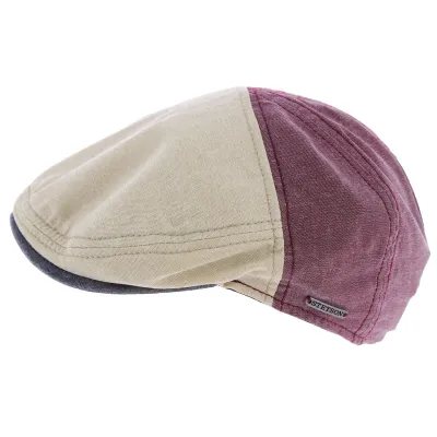 Atacama Two-tone Cotton Flat Cap - Stetson Reference: 2541 | Traclet Hat Shop