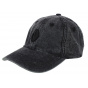 Stoner Cotton Denim Black Strapback Cap - Official