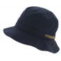 Waterproof Cotton Bohpal Bucket Hat in Navy - Seeberger